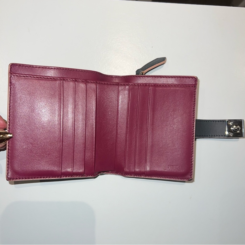 Gray Leather Fendi Bifold Wallet - Picture 12 of 12